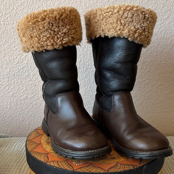 UGG Brown and Tan Winter Boots - Picture 2 of 6